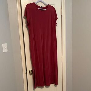 Express Deep Red Maxi Dress